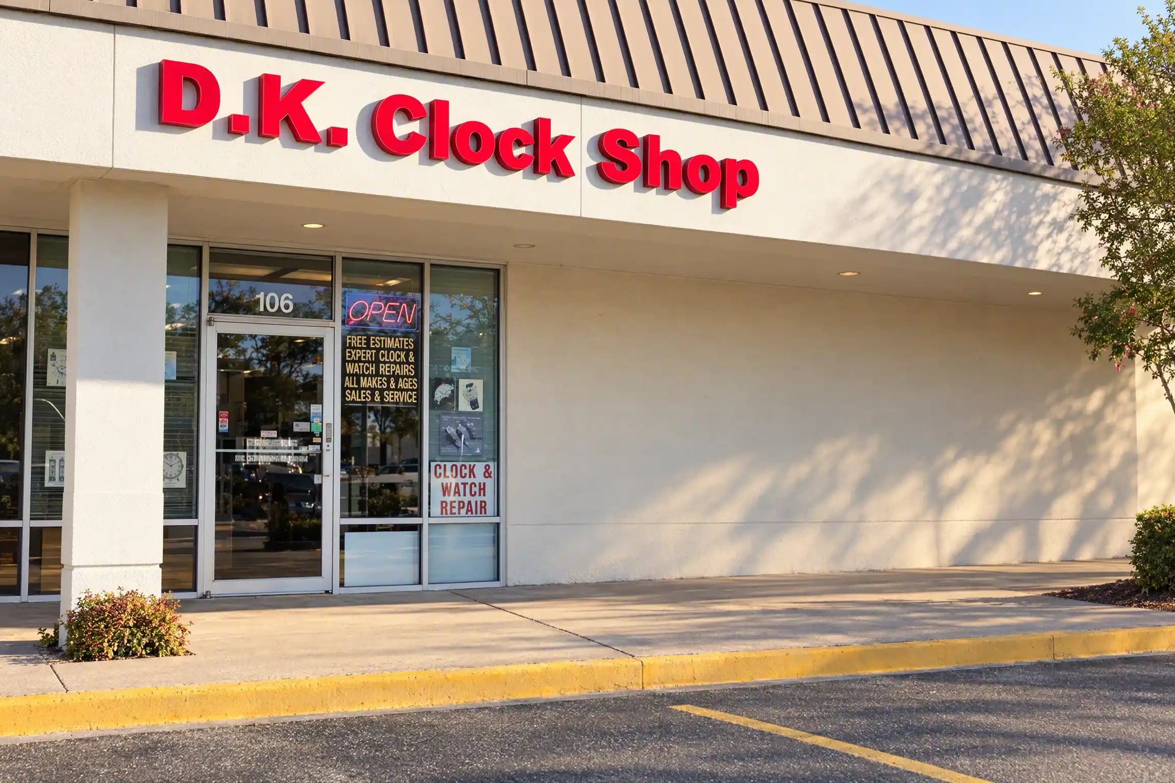 dk clock shop contact banner